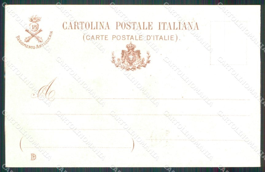 Militari Artiglieria 18 Reggimento cartolina MT8736 – retro
