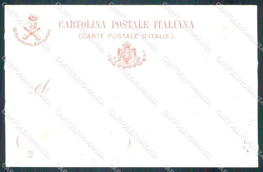Militari Artiglieria 20 Reggimento Padova Spartito cartolina MT8741 – retro