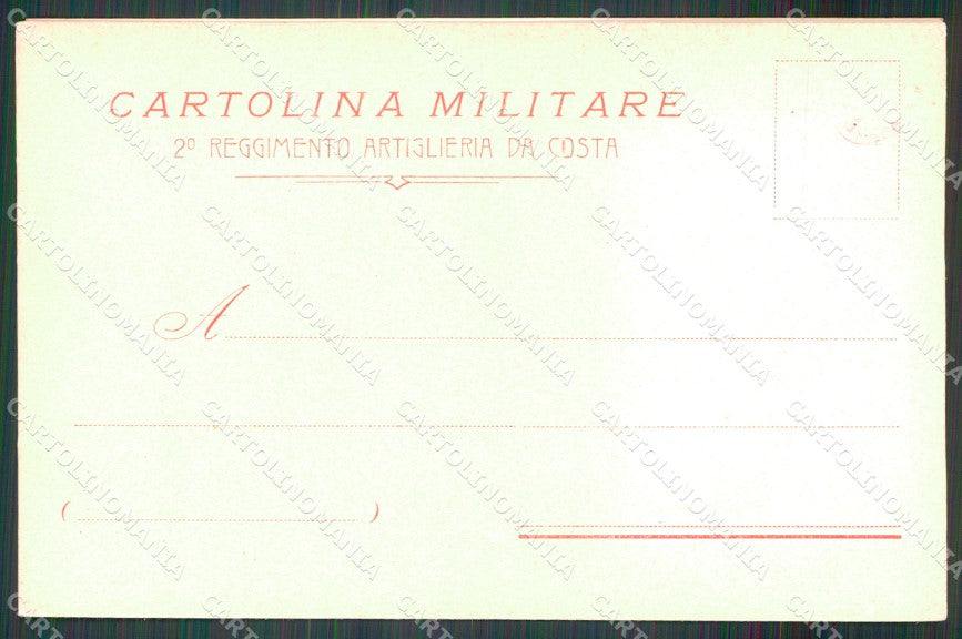 Militari Artiglieria I Reggimento da Costa Brigata Savona cartolina MT8762 – retro
