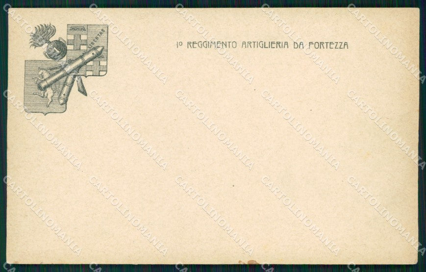 Militari Artiglieria I Reggimento Fortezza cartolina MT8776 – fronte