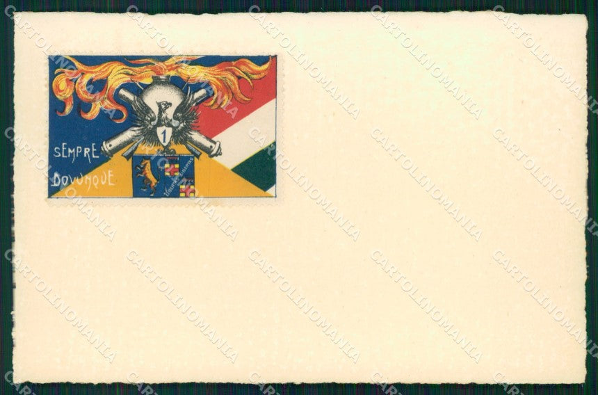Militari Artiglieria I Reggimento Fortezza cartolina MT8778 – fronte