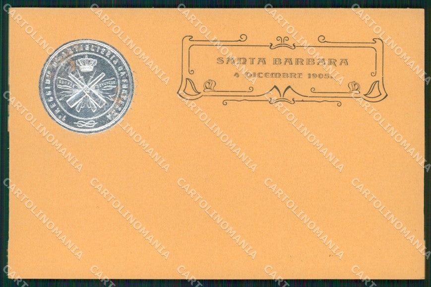 Militari Artiglieria I Reggimento Fortezza Santa Barbara cartolina MT8781 – fronte