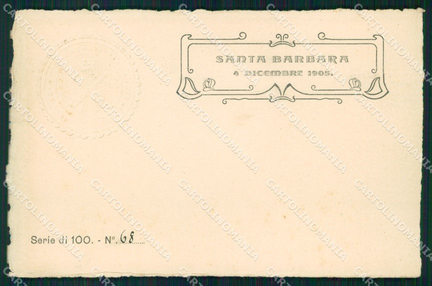 Militari Artiglieria I Reggimento Fortezza Santa Barbara cartolina MT8783 – fronte