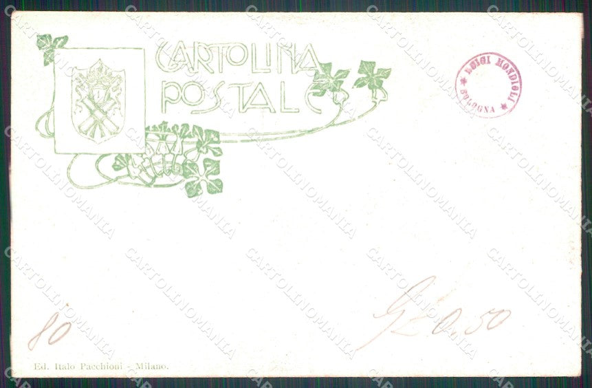 Militari Artiglieria I Reggimento Fortezza Bologna cartolina MT8804 – retro