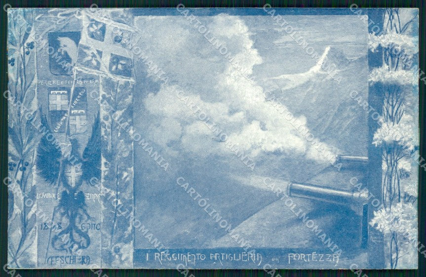 Militari Artiglieria I Reggimento Fortezza cartolina MT8816 – fronte