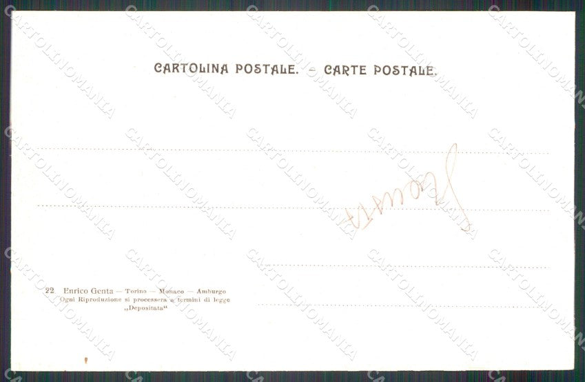 Militari Artiglieria Reggimento da Montagna Genta SCOLLATA cartolina MT8830 – retro