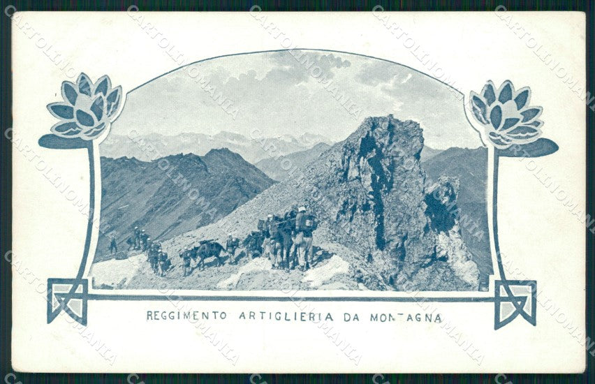 Militari Artiglieria Reggimento Montagna cartolina MT8833 – fronte