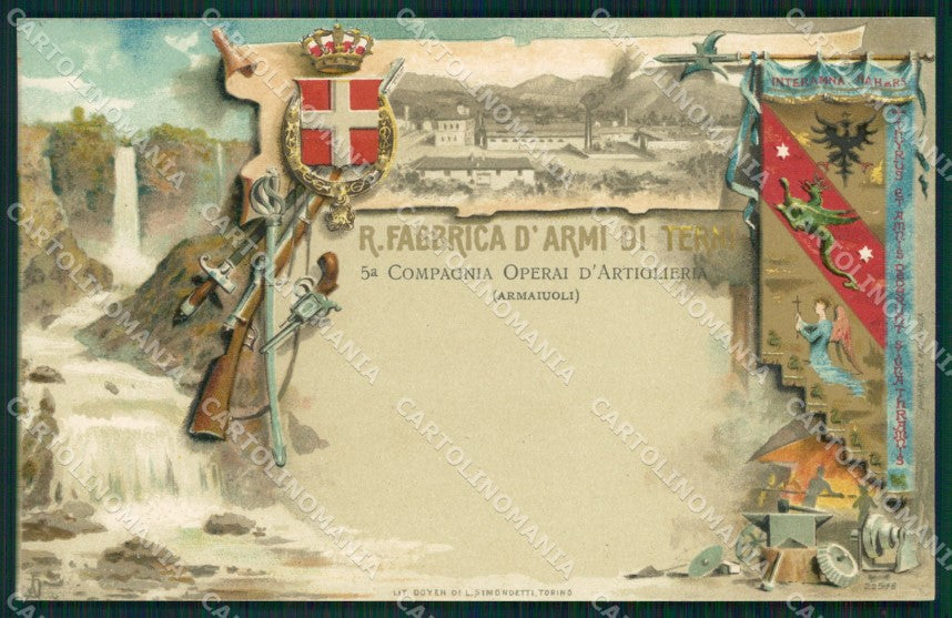 Militari Artiglieria V Compagnia Operai Armaioli Terni cartolina MT8840 – fronte