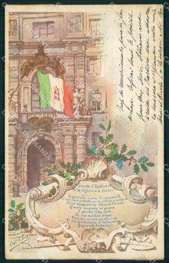 Militari Artiglieria Scuola Genio Torino cartolina MT8846 – fronte
