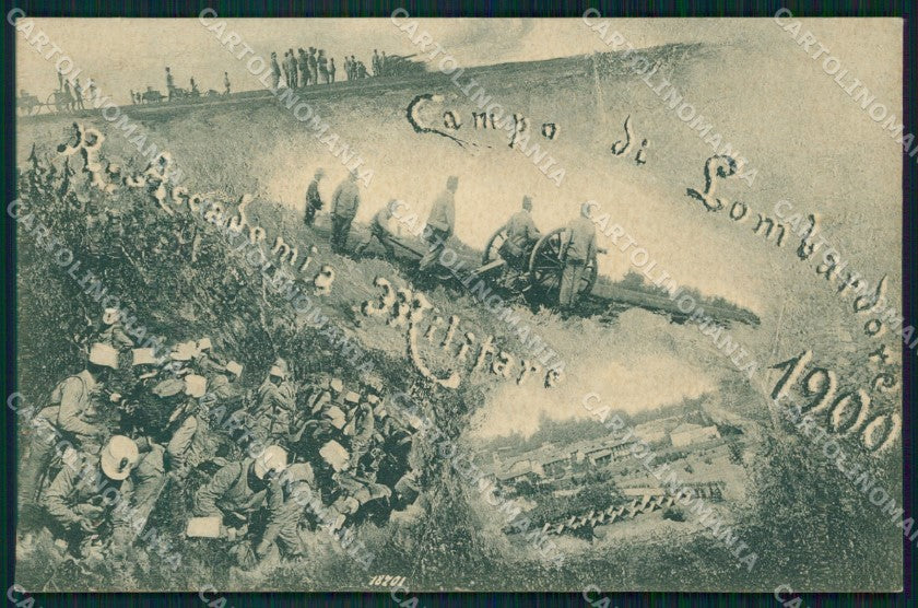 Militari Regia Accademia Militare Campo di Lombardone cartolina MT8858 – fronte
