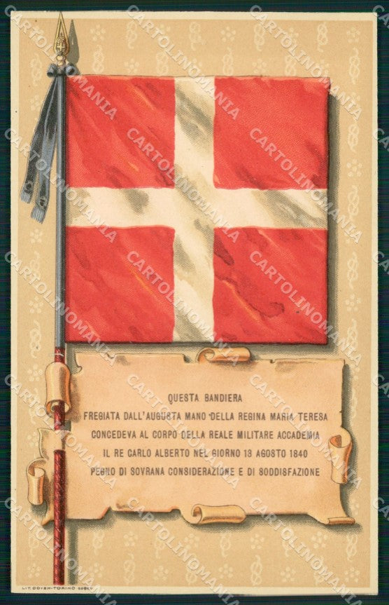 Militari Regia Accademia Militare Artiglieria Genio cartolina MT8859 – fronte