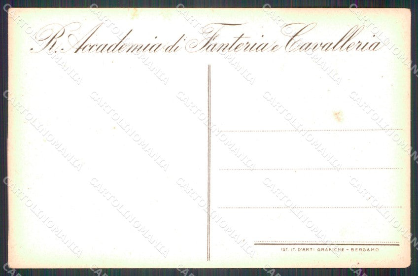 Militari Regia Accademia Fanteria Cavalleria cartolina MT8863 – retro