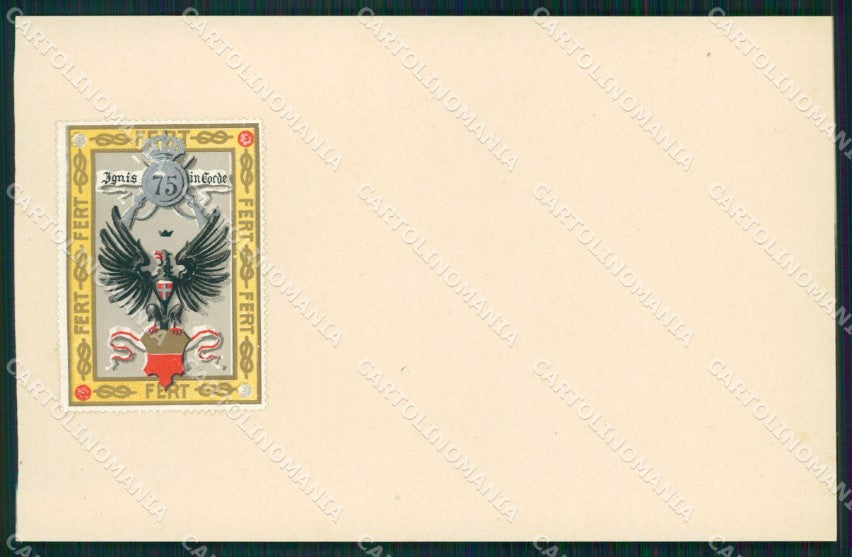 Militari 75 Reggimento Fanteria cartolina MT8874 – fronte