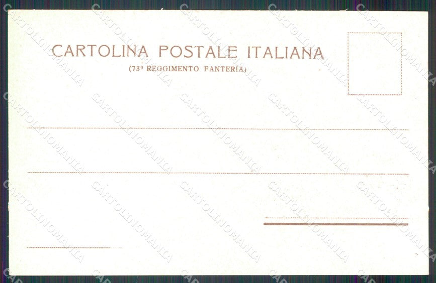 Militari 73 Reggimento Fanteria Spoleto III Granatieri cartolina MT8878 – retro