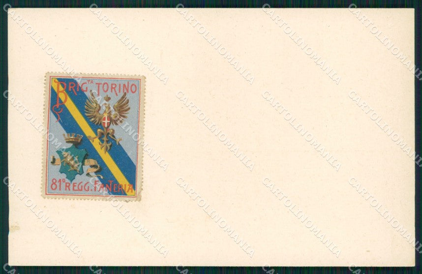 Militari 81 Reggimento Fanteria Brigata Torino cartolina MT8893 – fronte
