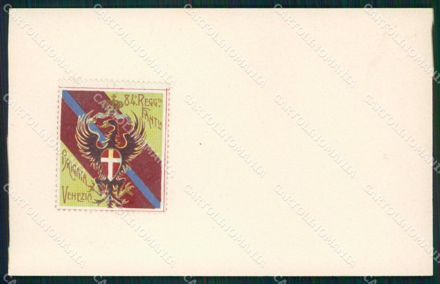 Militari 84 Reggimento Fanteria Brigata Venezia cartolina MT8901 – fronte