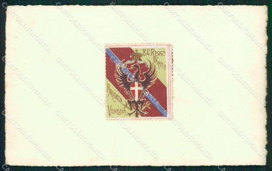 Militari 84 Reggimento Fanteria Brigata Venezia cartolina MT8902 – fronte