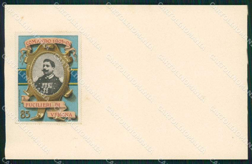 Militari 85 Reggimento Fucilieri di Verona cartolina MT8904 – fronte