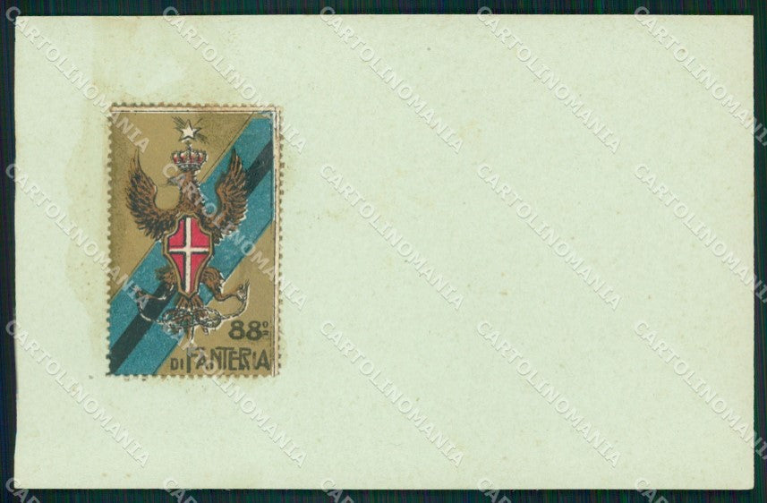 Militari 88 Reggimento Fanteria cartolina MT8910 – fronte