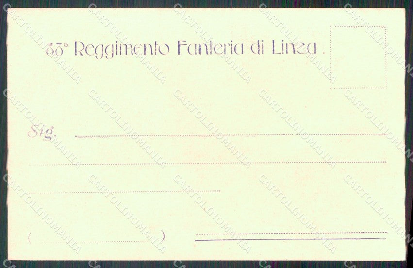 Militari 88 Reggimento Fanteria cartolina MT8913 – retro