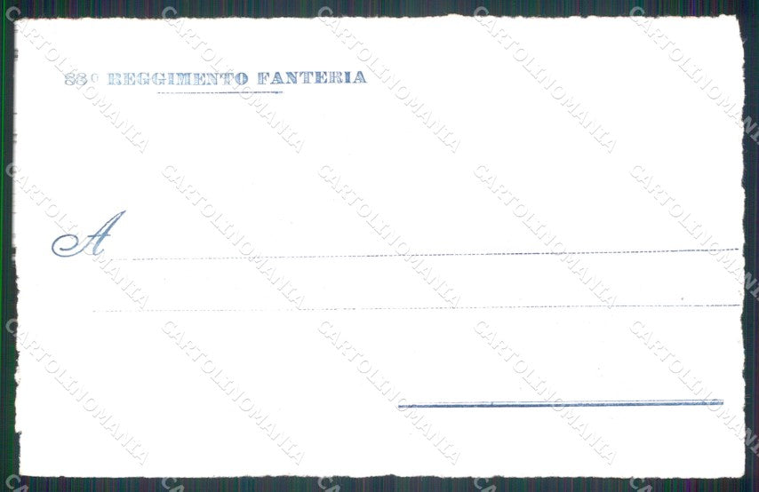 Militari 88 Reggimento Fanteria cartolina MT8914 – retro