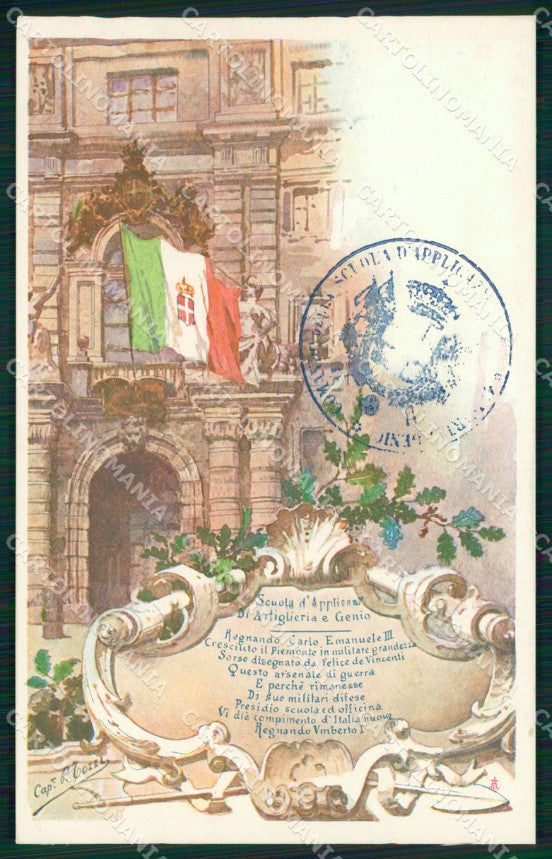Militari Scuola Artiglieria Genio Torino cartolina MT8948 – fronte