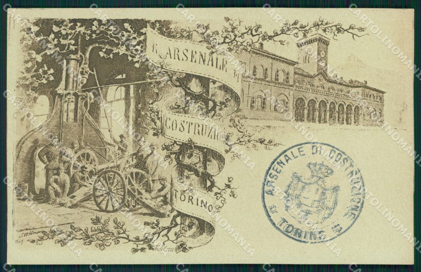Militari Regio Arsenale di Costruzione Torino cartolina MT8963 – fronte