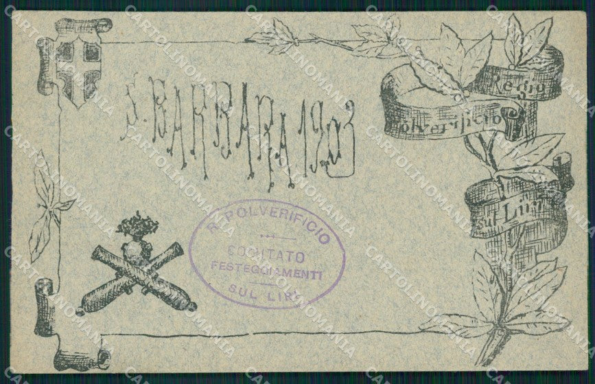 Militari Regio Polverificio sul Liri cartolina MT8966 – fronte