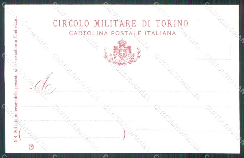 Militari Circolo Militare di Torino cartolina MT8967 – retro