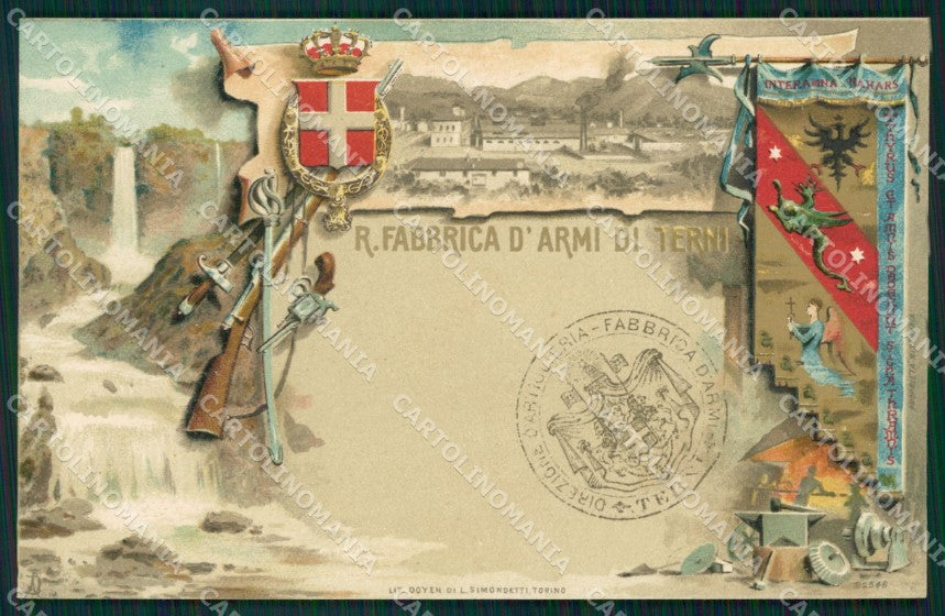 Militari Regia Fabbrica Armi Terni cartolina MT8971 – fronte