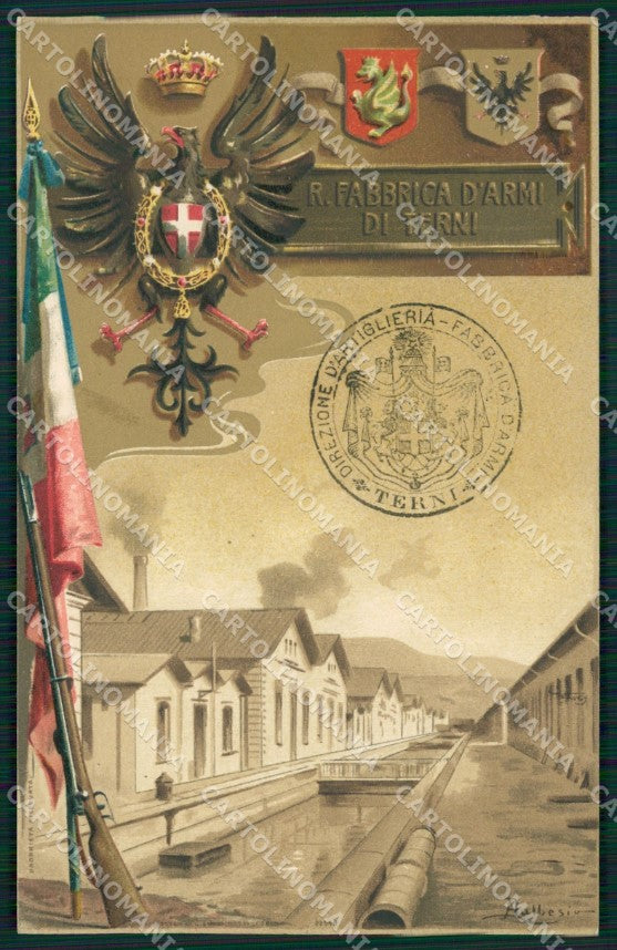 Militari Regia Fabbrica Armi Terni cartolina MT8972 – fronte