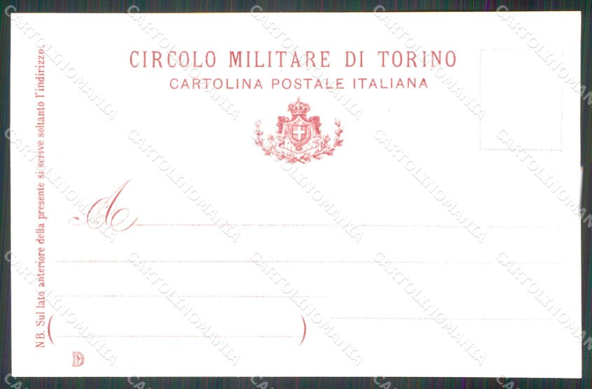 Militari Circolo Militare Torino cartolina MT8977 – retro