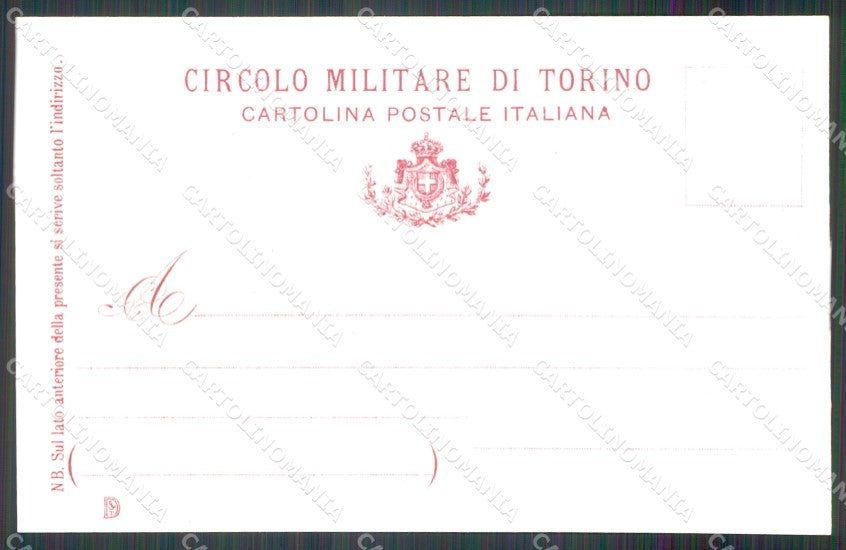 Militari Circolo Militare Torino cartolina MT8979 – retro