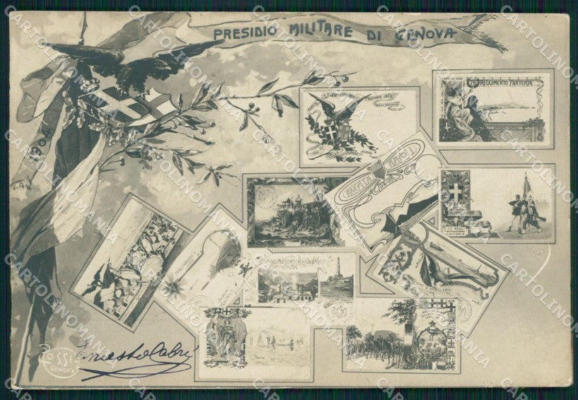 Militari Presidio Militare Genova Foto cartolina MT8987 – fronte