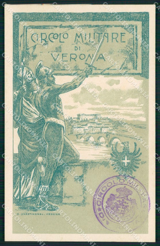 Militari Circolo Militare Verona cartolina MT8989 – fronte