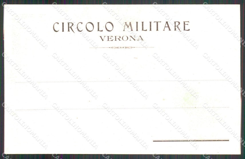 Militari Circolo Militare Verona cartolina MT8989 – retro