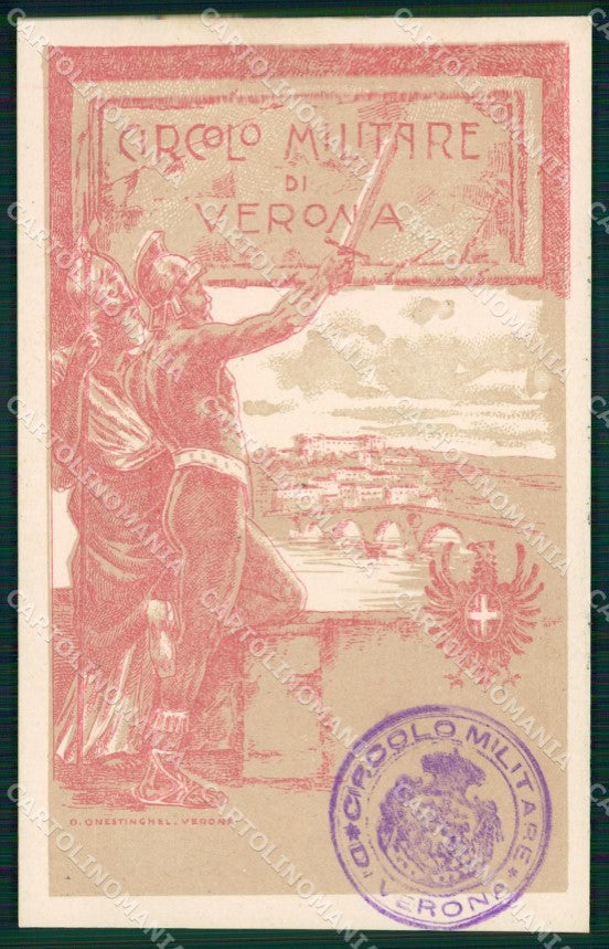 Militari Circolo Militare Verona cartolina MT8990 – fronte