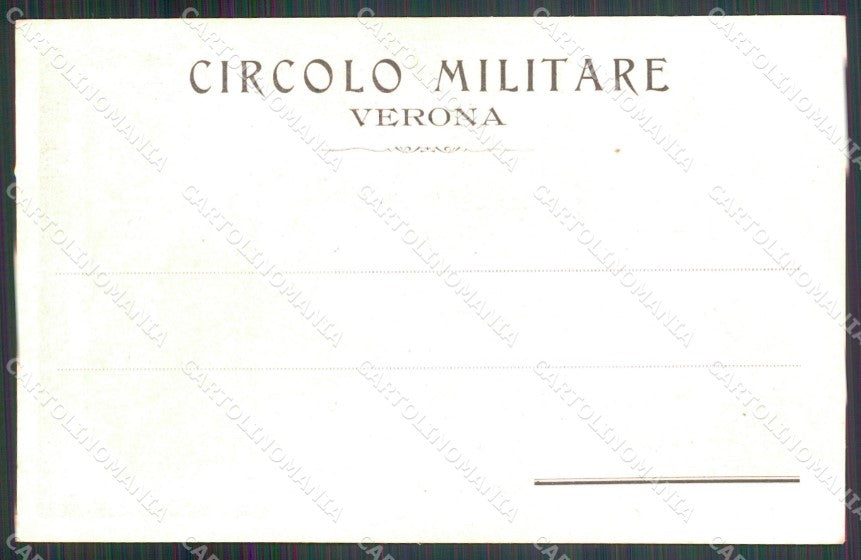 Militari Circolo Militare Verona cartolina MT8991 – retro
