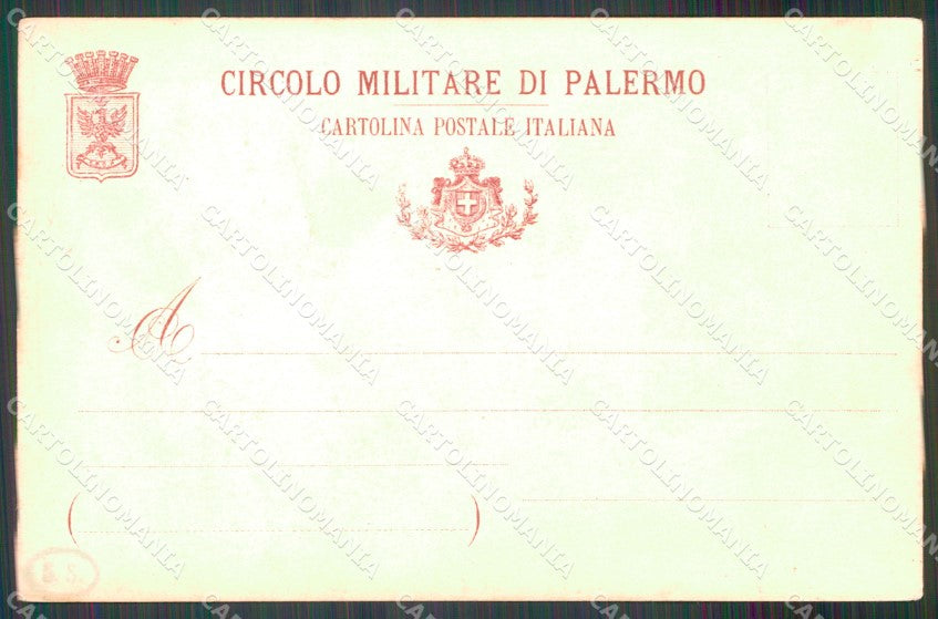 Militari Circolo Militare Palermo cartolina MT8993 – retro