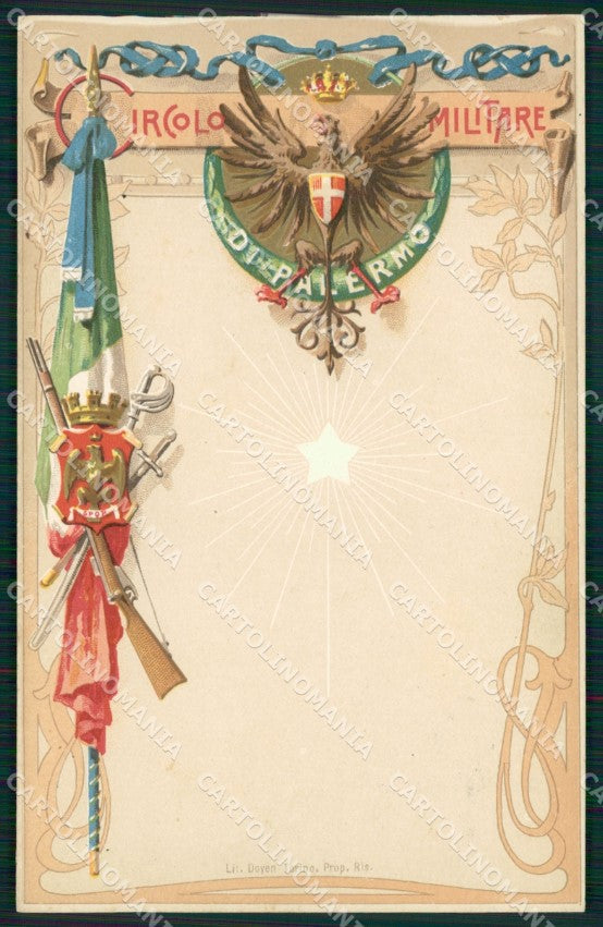 Militari Circolo Militare Palermo cartolina MT8994 – fronte