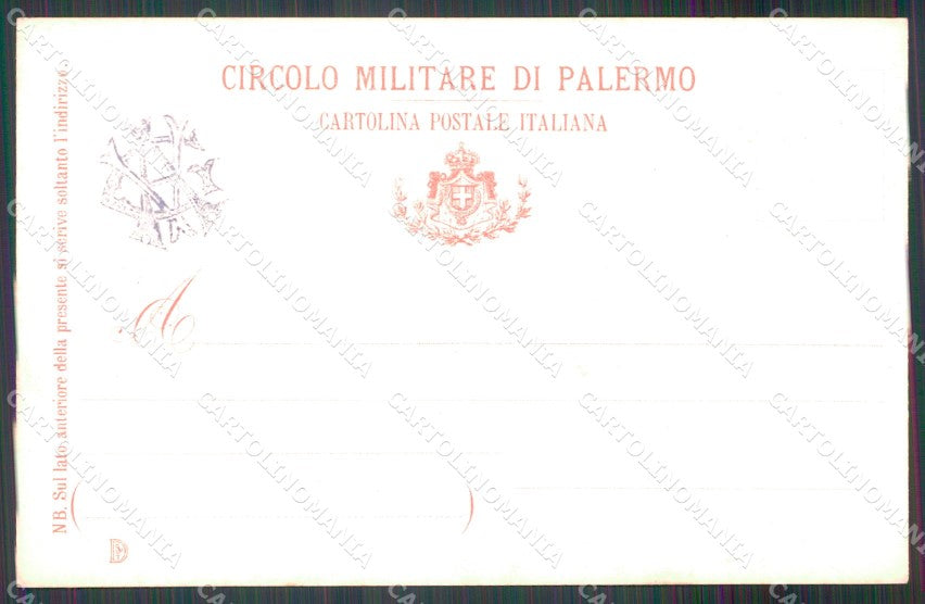 Militari Circolo Militare Palermo cartolina MT8994 – retro