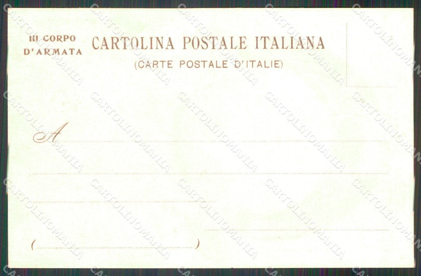Militari Comando III Corpo Armata Milano cartolina MT8998 – retro