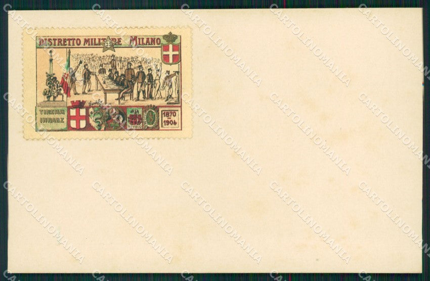 Militari 23 Distretto Militare Milano cartolina MT9009 – fronte