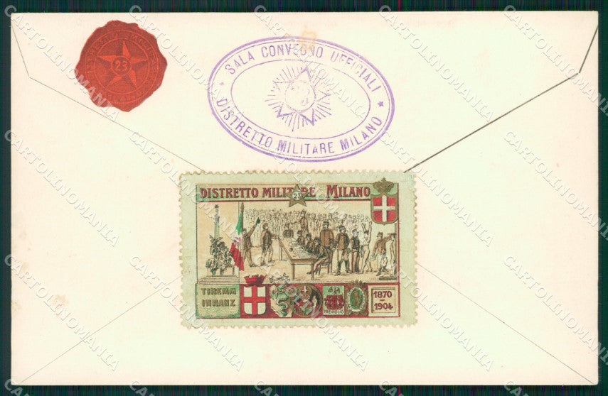 Militari 23 Distretto Militare Milano cartolina MT9010 – fronte