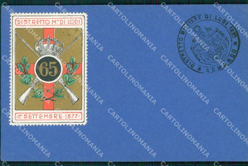 Militari 65 Distretto Militare Lodi cartolina MT9017 – fronte