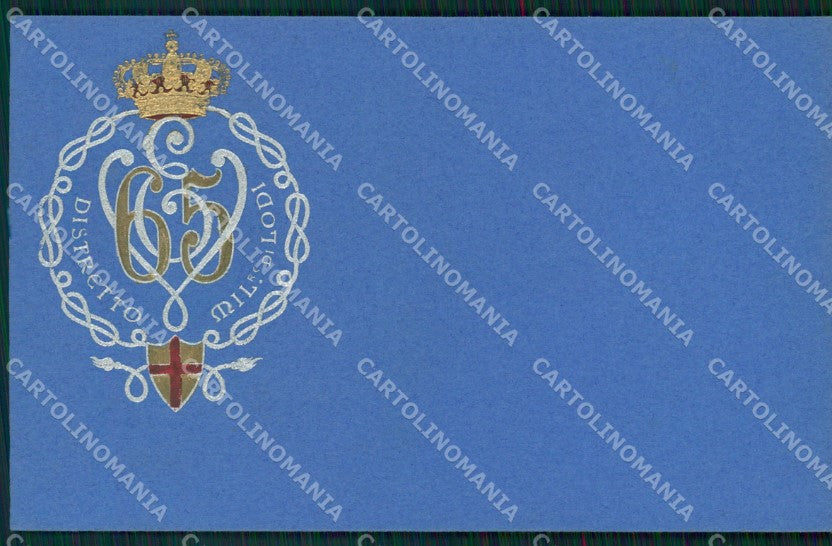 Militari 65 Distretto Militare Lodi cartolina MT9018 – fronte