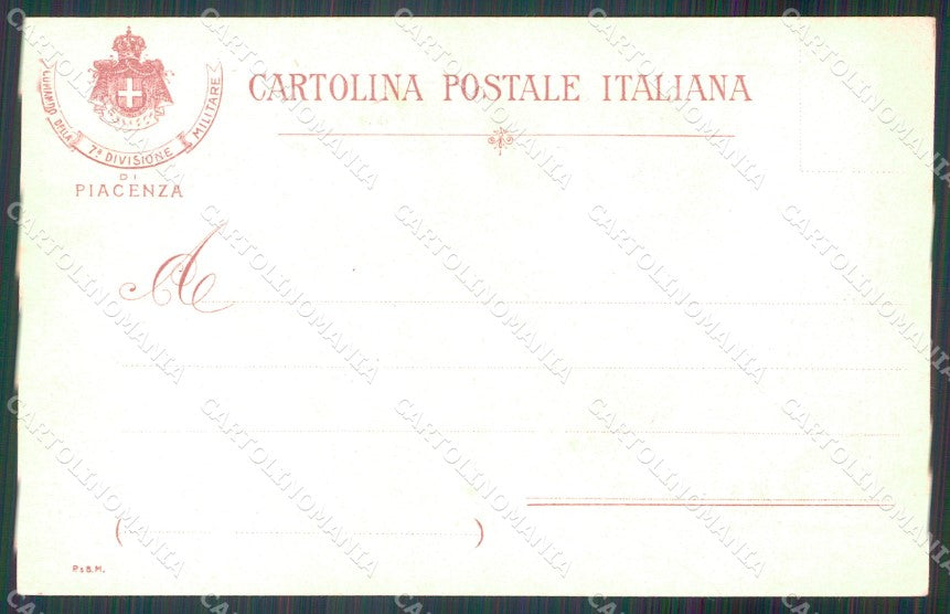 Militari VII Divisione Militare Piacenza cartolina MT9038 – retro