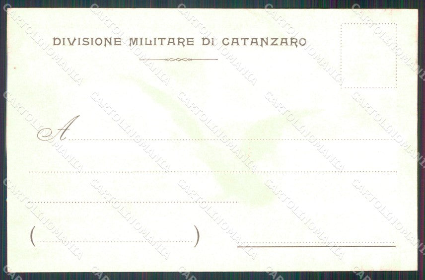 Militari 22 Divisione Militare Catanzaro Reggio Cosenza cartolina MT9040 – retro
