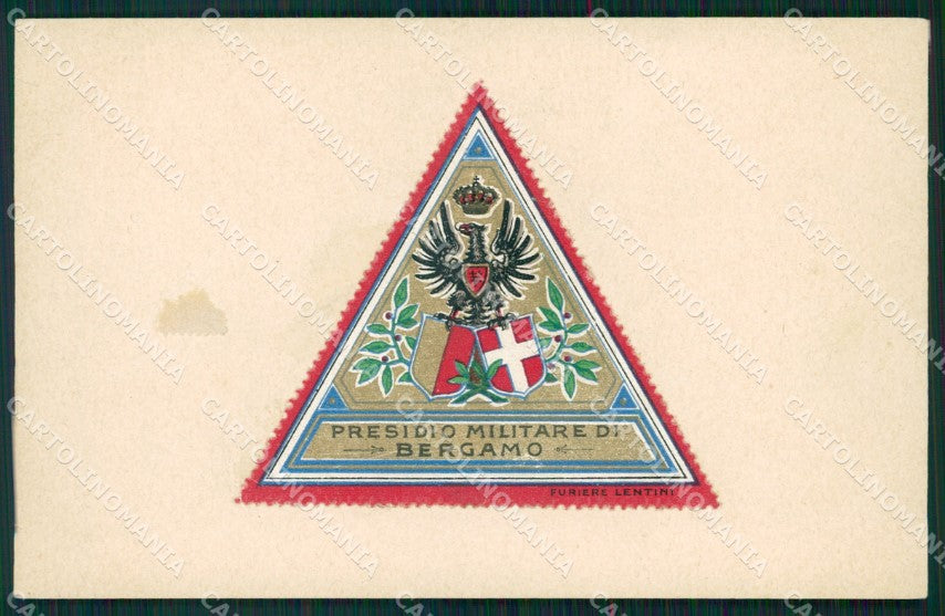 Militari Presidio Militare Bergamo cartolina MT9043 – fronte
