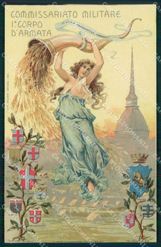 Militari Commissariato Militare I Corpo Armata Torino cartolina MT9055 – fronte